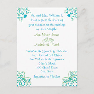 Cheap Wedding Invitation Postcards