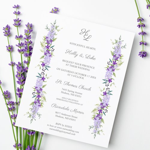 Cheap Wedding Purple Shades Flowers  Branches