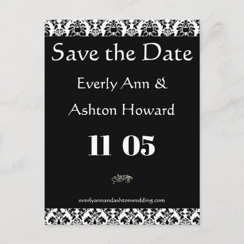Cheap Wedding Save the Date Invitation Postcard