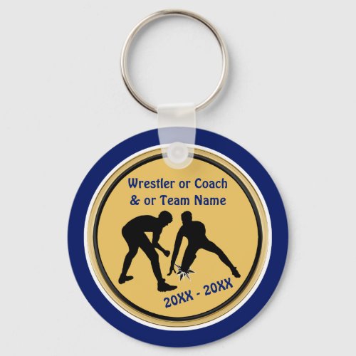 Cheap Wrestling Party Favors Wrestlers or Coaches Keychain