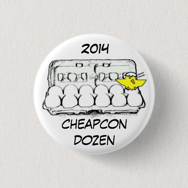 cheapcon 12 pinback button (Front)