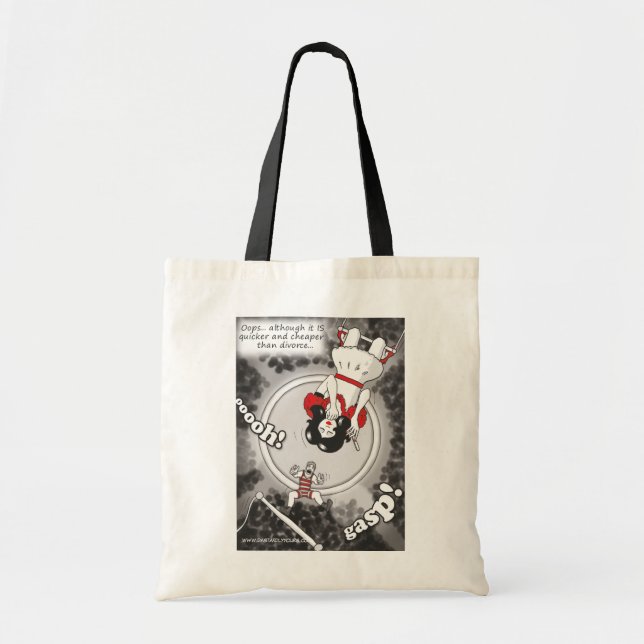 'Cheaper & Quicker Than Divorce' tote bag (Front)