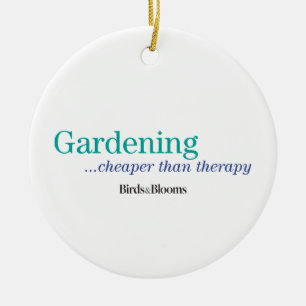 Cheaper Than Therapy Ceramic Ornament