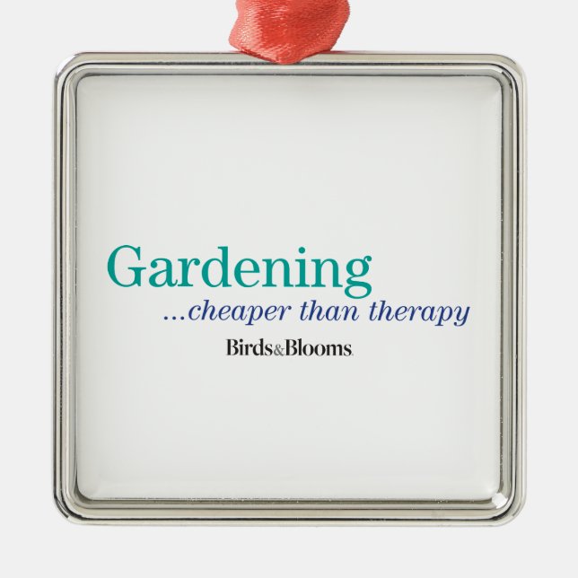 Cheaper Than Therapy Metal Ornament (Front)