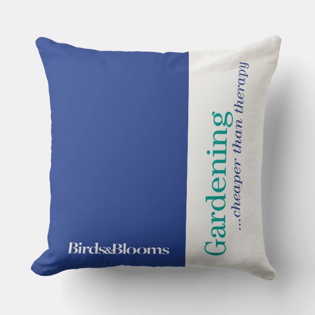 Cheaper Than Therapy Throw Pillow (Front)