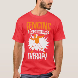 Cheaperhanherapy Funny Fencing Sports Humor boy T-Shirt