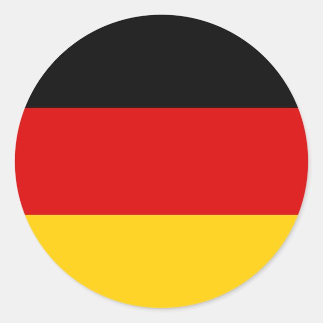 Cheapest German flag Classic Round Sticker (Front)