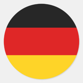 Cheapest German flag Classic Round Sticker