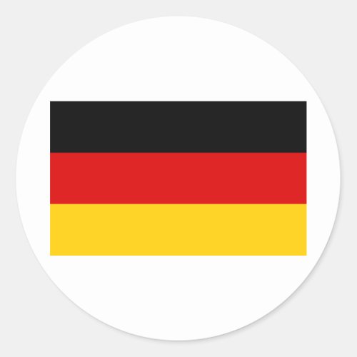 Cheapest German flag Classic Round Sticker