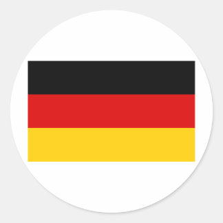 Cheapest German flag Classic Round Sticker