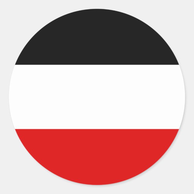 Cheapest German imperial flag Classic Round Sticker (Front)