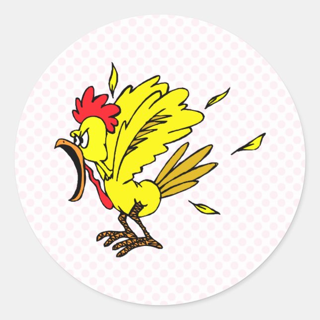 Cheapo Chicken Classic Round Sticker (Front)