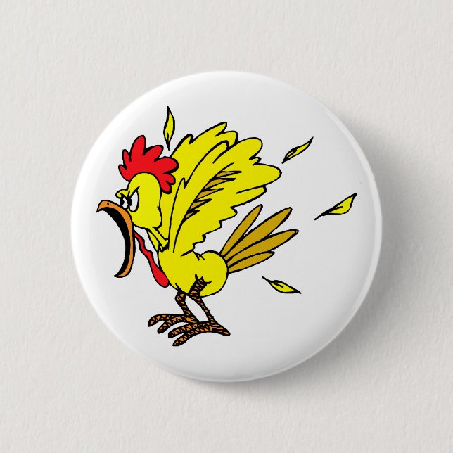 Cheapo Chicken Pinback Button (Front)