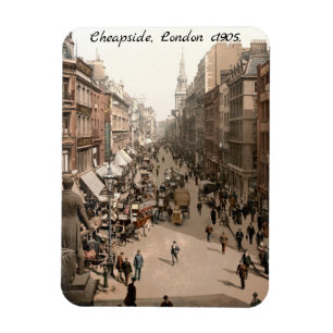 Cheapside c1905, London street scene Magnet