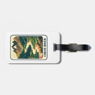 Cheat River West Virginia Colors Luggage Tag