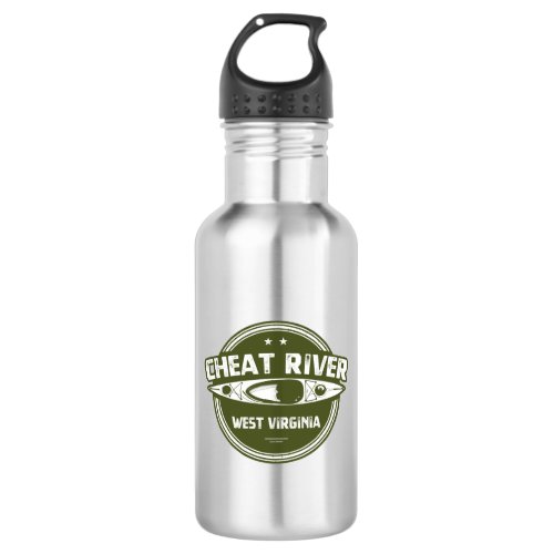 Cheat River West Virginia Stainless Steel Water Bottle