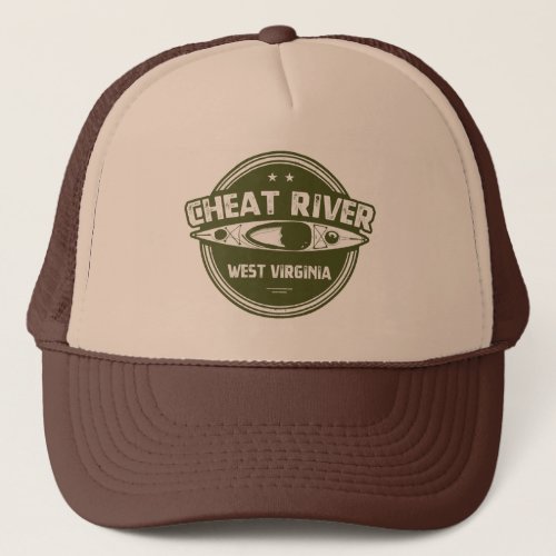 Cheat River West Virginia Trucker Hat