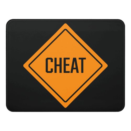 Cheat Word Sign  Modern Room Sign