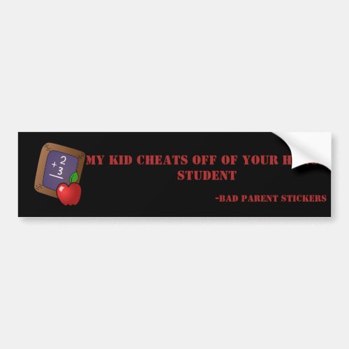 Cheater Bumper Sticker