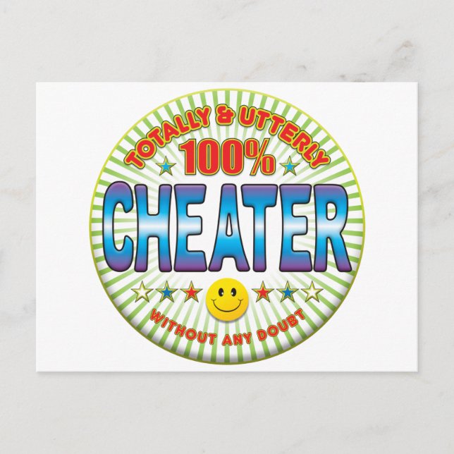 Cheater Totally Postcard (Front)
