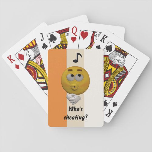Cheating Emoticon Playing cards Template