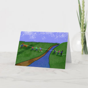 cheating tug of war card