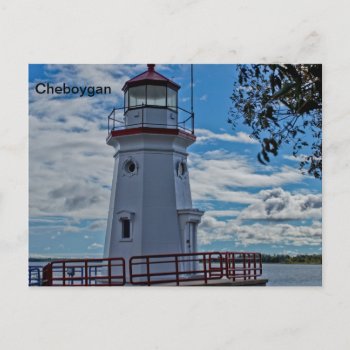 Cheboygan Postcard by lighthouseenthusiast at Zazzle