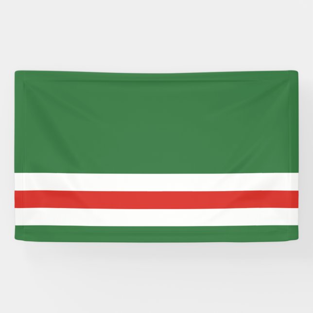 Chechen Republic of Ichkeria flag Banner (Horizontal)