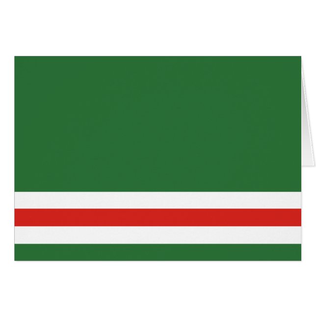 Chechen Republic of Ichkeria Flag Cards (Front Horizontal)