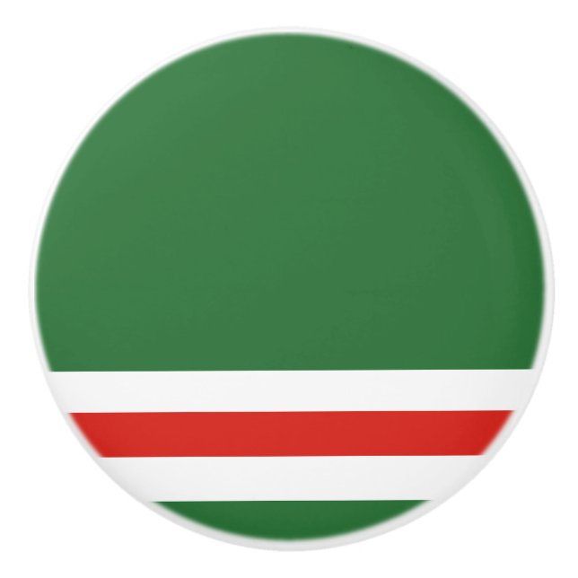 Chechen Republic of Ichkeria Flag Ceramic Knob (Front)