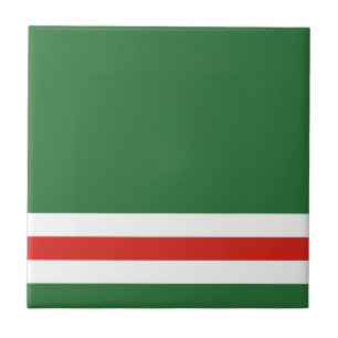 Chechen Republic of Ichkeria Flag Ceramic Tile