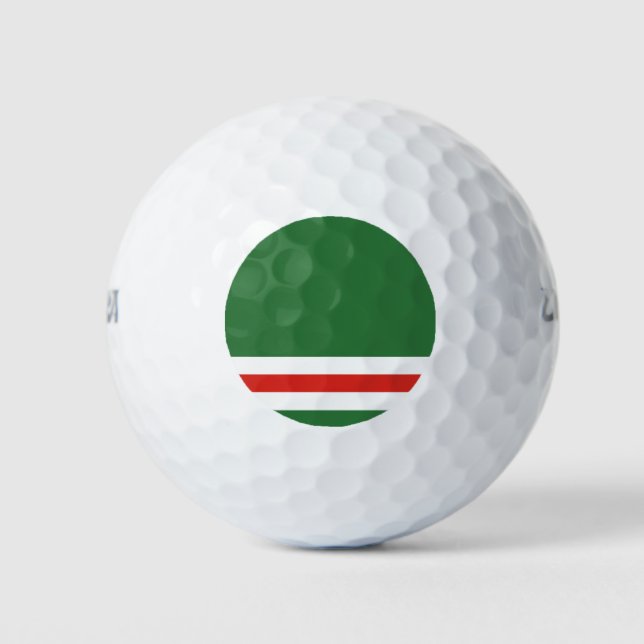 Chechen Republic of Ichkeria Flag Golf Balls (Front)