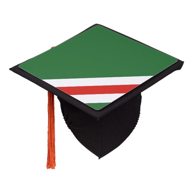 Chechen Republic of Ichkeria Flag Graduation Cap Topper (Angled)