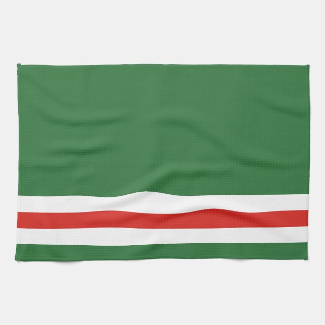 Chechen Republic of Ichkeria Flag Kitchen Towel (Horizontal)