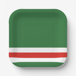 Chechen Republic of Ichkeria Flag Paper Plates