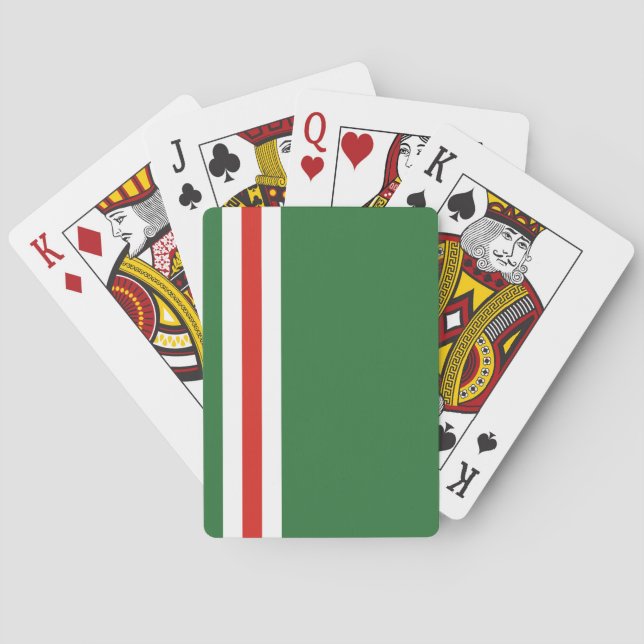 Chechen Republic of Ichkeria Flag Poker Cards (Back)