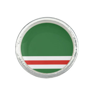 Chechen Republic of Ichkeria Flag Ring