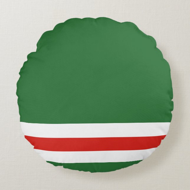 Chechen Republic of Ichkeria Flag Round Pillow (Front)