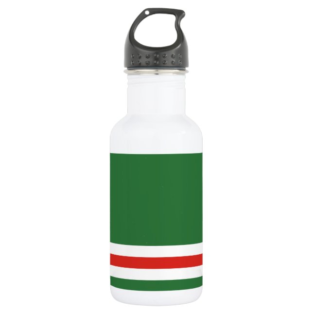 Chechen Republic of Ichkeria Flag Stainless Steel Water Bottle (Front)