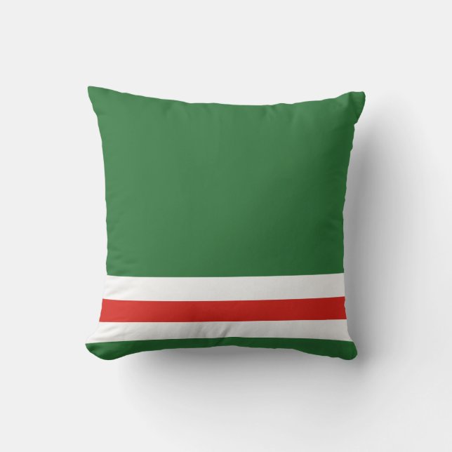 Chechen Republic of Ichkeria Flag Throw Pillow (Front)