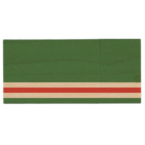 Chechen Republic of Ichkeria Flag Wood Flash Drive