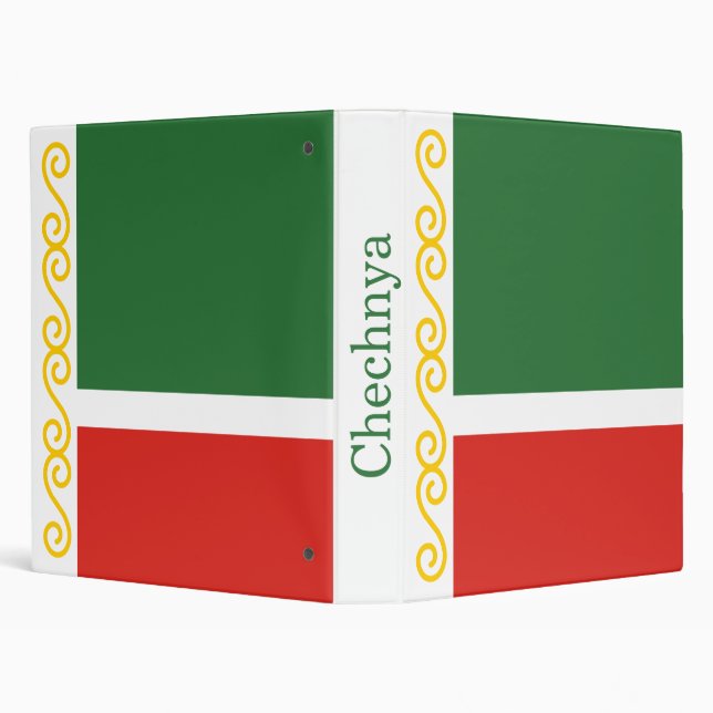 Chechnya Flag 3 Ring Binder (Background)