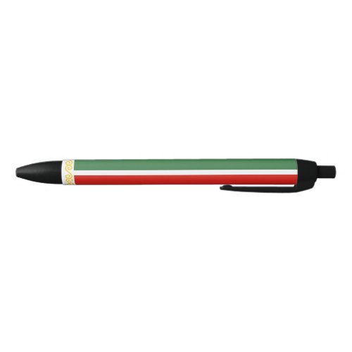 Chechnya Flag Black Ink Pen