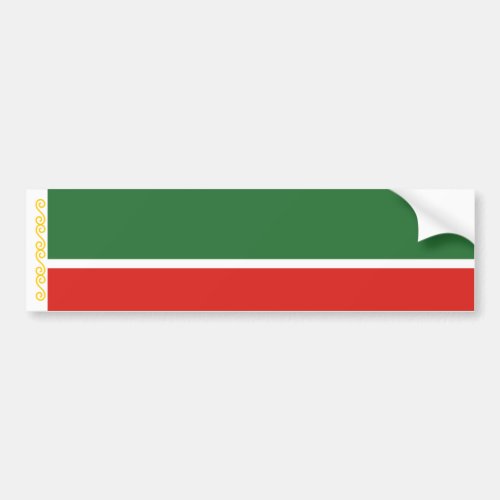 Chechnya Flag Bumper Sticker