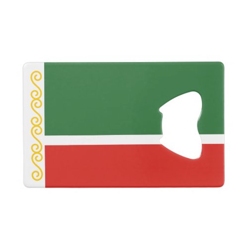 Chechnya Flag Credit Card Bottle Opener