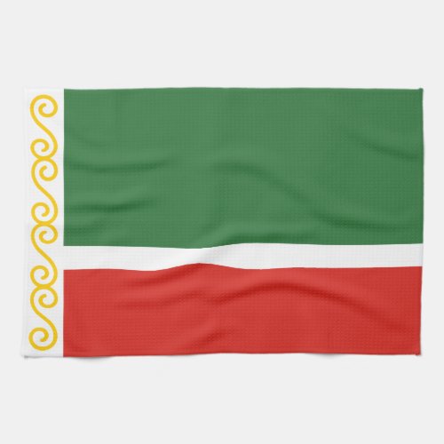 Chechnya Flag Kitchen Towel