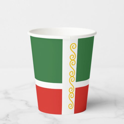 Chechnya Flag Paper Cups