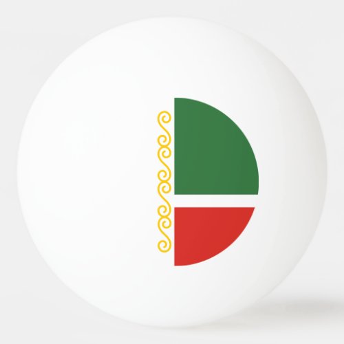 Chechnya Flag Ping Pong Ball