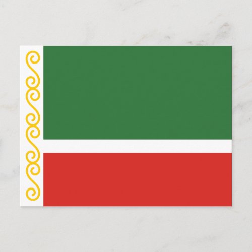 Chechnya Flag Postcard