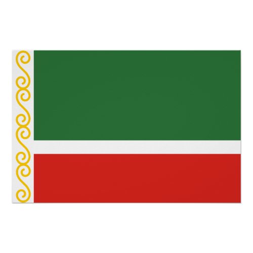 Chechnya Flag Poster